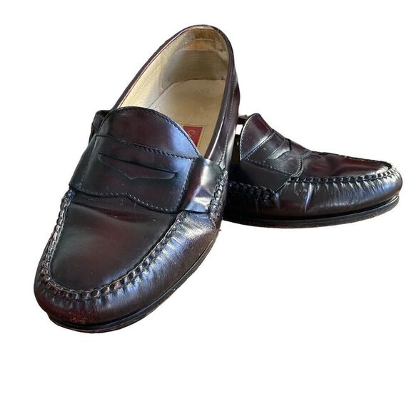Men's Cole Haan Pinch Penny Loafers Burgandy Size 12 D - Picture 3 of 12